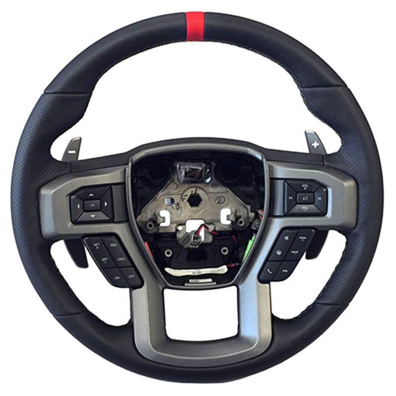 Ford Racing 2015-2017 F-150 Raptor Performance Steering Wheel Kit - Red Sightline-Steering Wheels-Ford Racing-FRPM-3600-F15RRD-SMINKpower Performance Parts