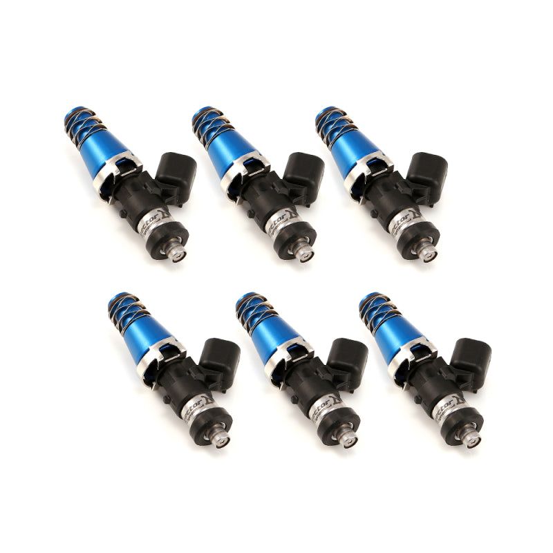 Injector Dynamics 1700cc Injectors - 60mm Length - 11mm Blue Top - Denso Lower Cushion (Set of 6)-Fuel Injector Sets - 6Cyl-Injector Dynamics-IDX1700.60.11.D.6-SMINKpower Performance Parts