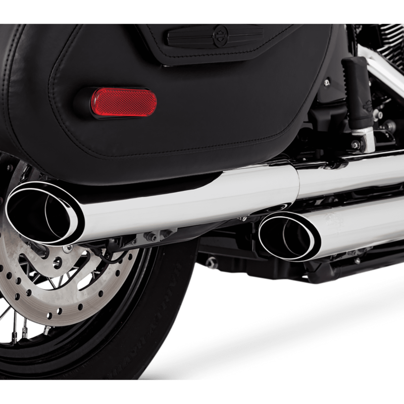 Vance & Hines 18-22 Harley Davidson Softail Heritage Twin Slash PCX Slip-On Exhaust - Chrome - SMINKpower Performance Parts VAH16379 Vance and Hines