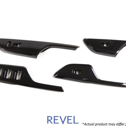Revel GT Dry Carbon Window Switch Panels (FL/FR/RL/RR) 16-18 Honda Civic - 4 Pieces-Carbon Accessories-Revel-RVL1TR4GT0AH07-SMINKpower Performance Parts