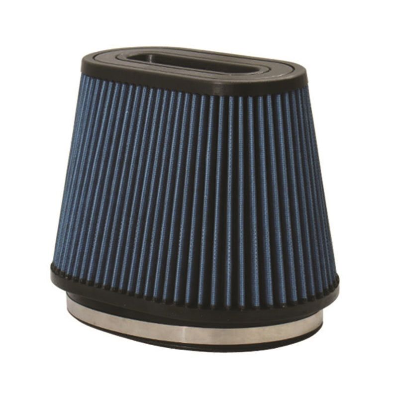 Injen AMSOIL Ea Nanofiber Dry Air Filter - 8 1/2 Oval Filter 9 1/2 Base / 6 1/4 Tall / 8 Top-Air Filters - Drop In-Injen-INJX-1023-BB-SMINKpower Performance Parts