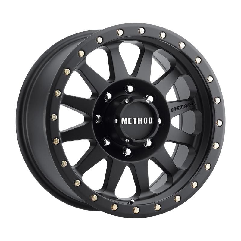 Method MR304 Double Standard 17x8.5 0mm Offset 8x6.5 130.81mm CB Matte Black Wheel - SMINKpower Performance Parts MRWMR30478580500 Method Wheels