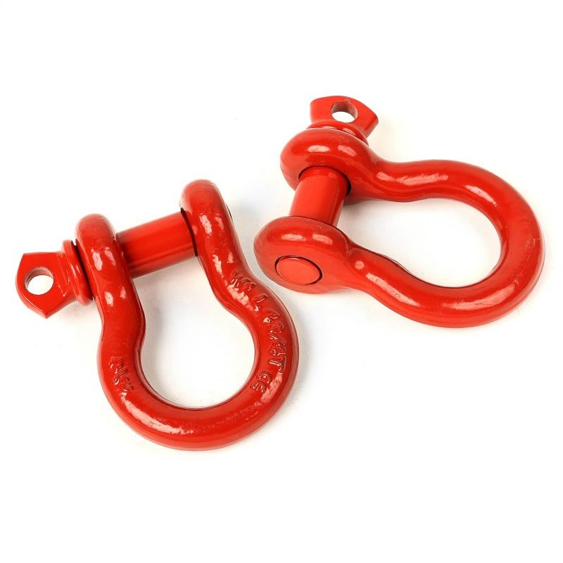 Rugged Ridge Red 3/4in D-Shackles-Shackle Kits-Rugged Ridge-RUG11235.08-SMINKpower Performance Parts