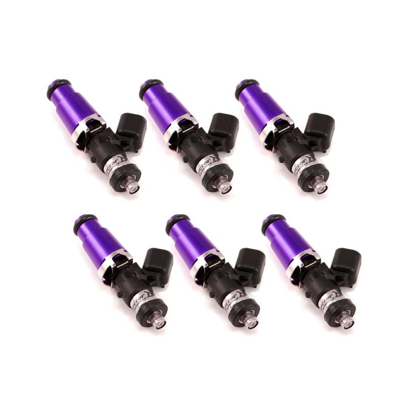 Injector Dynamics 1700cc Injectors - 60mm Length - 14mm Purple Top - Denso Lower Cushion (Set of 6)-Fuel Injector Sets - 6Cyl-Injector Dynamics-IDX1700.60.14.D.6-SMINKpower Performance Parts