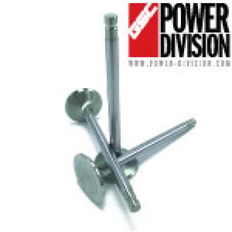 GSC P-D Toyota 2JZ Chrome Alloy Polished Exhaust Valve - 30.0mm Head (+1mm) 6.6mm Stem - Set of 12 - SMINKpower Performance Parts GSC2069-12 GSC Power Division