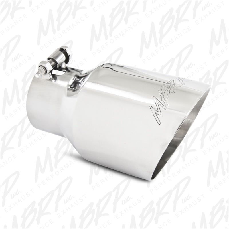 MBRP Universal Tip 4.5in O.D. Dual Wall Angled 3in inlet 8in length T304-Tips-MBRP-MBRPT5151-SMINKpower Performance Parts
