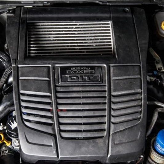 Turbo XS 15-16 Subaru WRX Billet Aluminum Vacuum Pump Cover - Black-Engine Covers-Turbo XS-TXSW15-VPC-BLK-SMINKpower Performance Parts