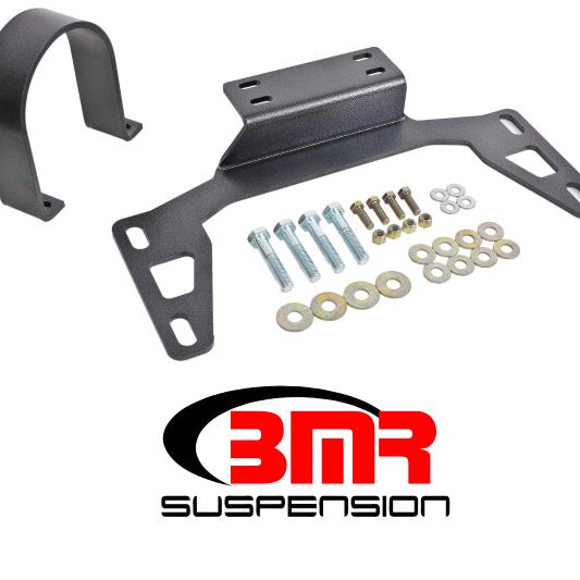 BMR 11-14 S197 Mustang Front Driveshaft Safety Loop - Black Hammertone-Driveshaft Loops-BMR Suspension-BMRDSL017H-SMINKpower Performance Parts