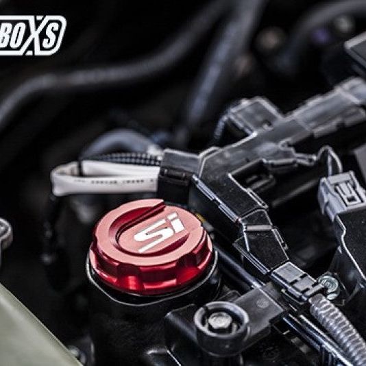 Turbo XS 2016+ Honda Civic Red Oil Cap-Oil Caps-Turbo XS-TXSHC-OC-RED-SI-SMINKpower Performance Parts
