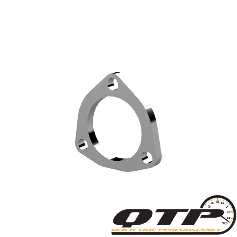 QTP 2.5in Weld-On QTEC 3 Bolt Flange-Flanges-QTP-QTP10250F-SMINKpower Performance Parts