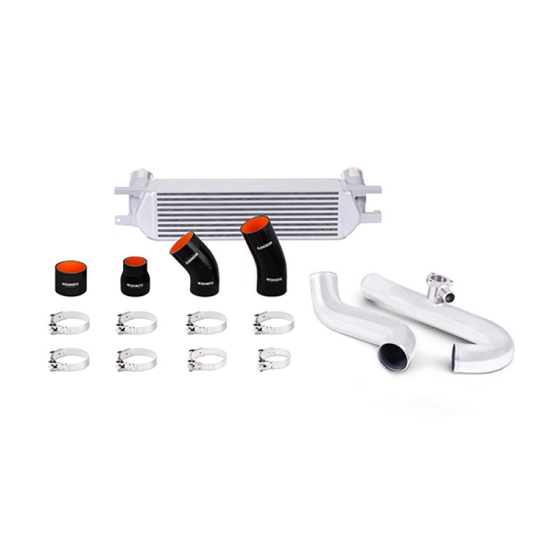 Mishimoto 2015 Ford Mustang EcoBoost Performance Intercooler Kit - Silver Core Polished Pipes-Intercooler Kits-Mishimoto-MISMMINT-MUS4-15KPSL-SMINKpower Performance Parts