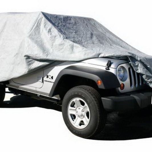 Rampage 2007-2018 Jeep Wrangler(JK) Car Cover - Grey-Car Covers-Rampage-RAM1203-SMINKpower Performance Parts