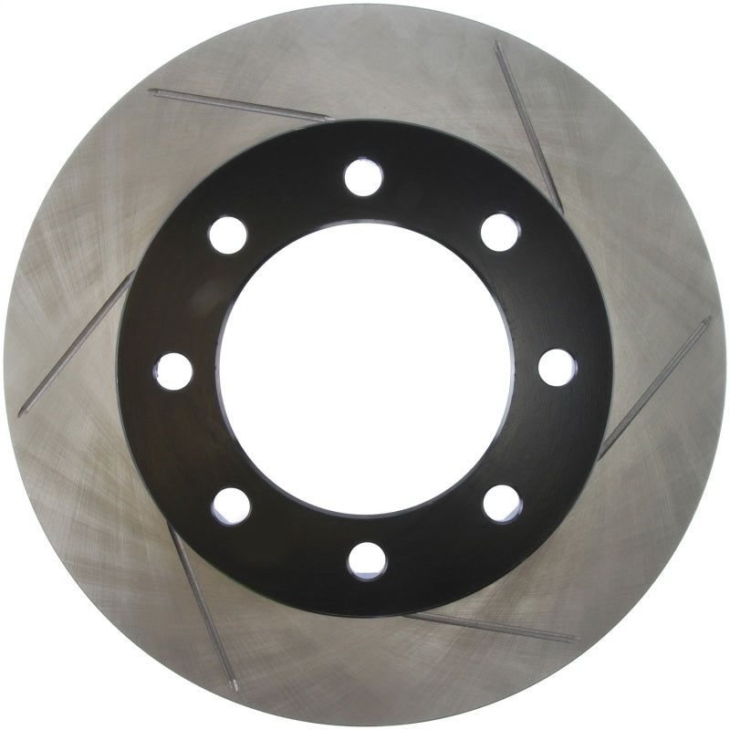 StopTech Power Slot 12-15 Ford F-250/F-350 Front Left Slotted Rotor-Brake Rotors - Slotted-Stoptech-STO126.65138SL-SMINKpower Performance Parts