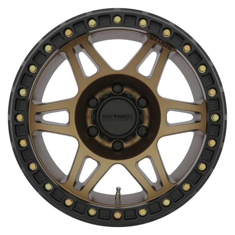 Method MR106 Beadlock 17x9 -44mm Offset 5x5 71.5mm CB Method Bronze w/BH-H24125 Wheel - SMINKpower Performance Parts MRWMR10679050944B Method Wheels