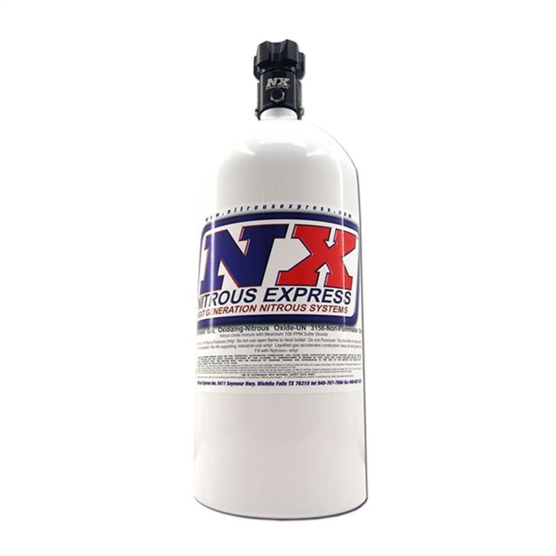 Nitrous Express 10lb Bottle w/Lightning 500 Valve -6 Bottle Nipple (6.89 DIA. X 20.19 TALL)-Nitrous Bottles-Nitrous Express-NEX11100-6-SMINKpower Performance Parts