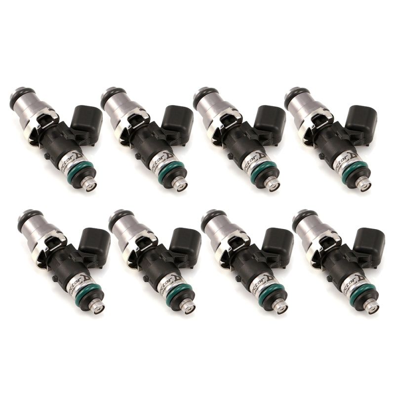 Injector Dynamics 1340cc Injectors - 48mm Length - 14mm Grey Top - 14mm Lower O-Ring (Set of 8)-Fuel Injector Sets - 8Cyl-Injector Dynamics-IDX1300.48.14.14.8-SMINKpower Performance Parts