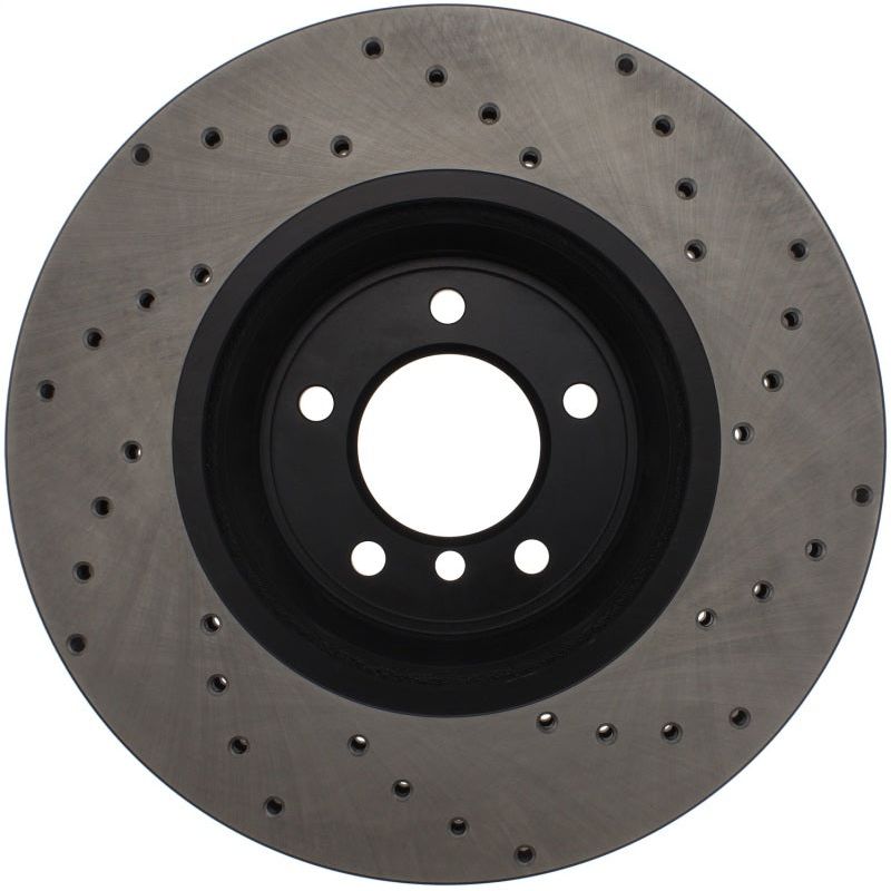 StopTech 07-10 BMW 335i Cross Drilled Right Front Rotor-Brake Rotors - Drilled-Stoptech-STO128.34093R-SMINKpower Performance Parts