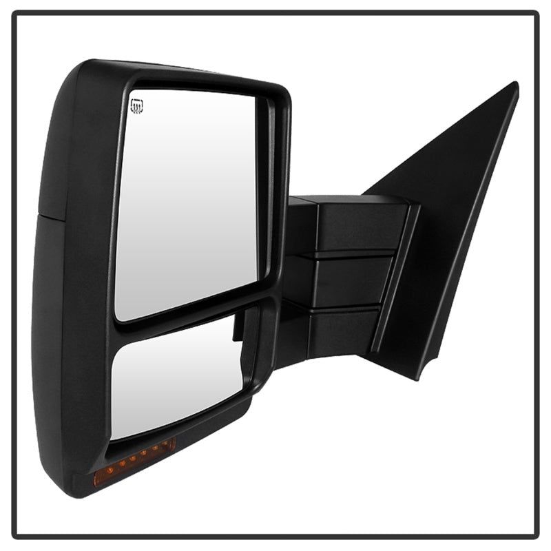 Xtune Ford F150 07-14 Power Heated Amber LED Signal Telescoping Mirror Left MIR-FF15007S-PWH-AM-L-Side Mirrors-SPYDER-SPY9935381-SMINKpower Performance Parts
