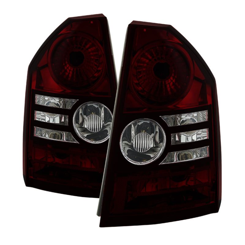 Xtune Chrysler 300 2008-2010 OEM Style Tail Lights -Red Smoked ALT-JH-C308-OE-RSM-Tail Lights-SPYDER-SPY9033834-SMINKpower Performance Parts