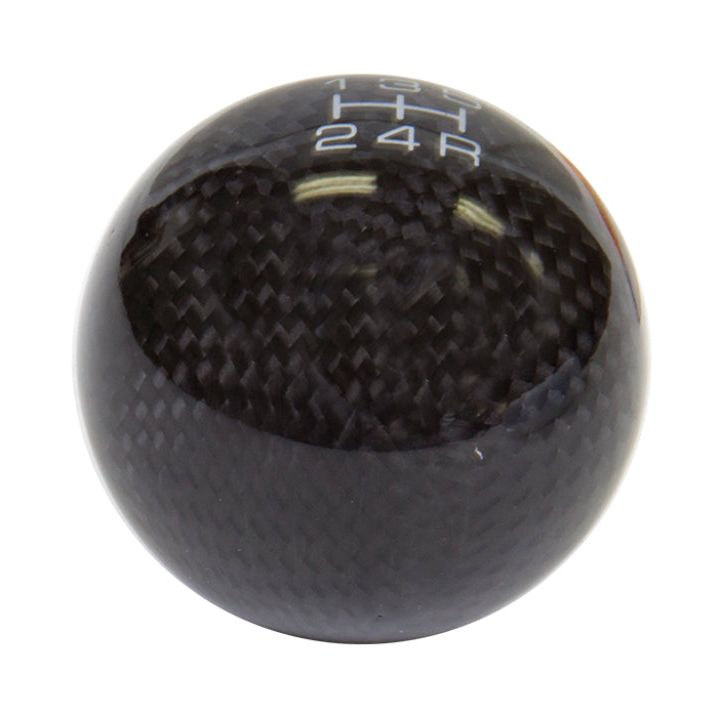 NRG Universal Ball Style Shift Knob (No Logo) - Black Carbon Fiber (5 Speed Pattern) - SMINKpower Performance Parts NRGSK-300BC-2 NRG