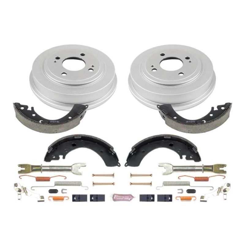 Power Stop 96-00 Honda Civic Coupe Rear Autospecialty Drum Kit - SMINKpower Performance Parts PSBKOE15309DK PowerStop