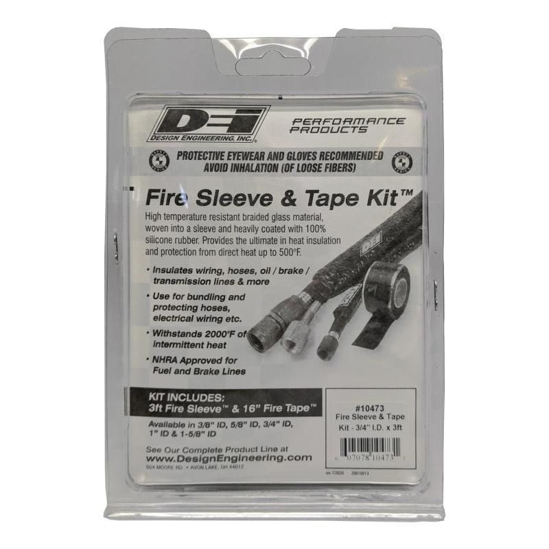 DEI Fire Sleeve and Tape Kit 3/4in I.D. x 3ft - SMINKpower Performance Parts DEI10473 DEI
