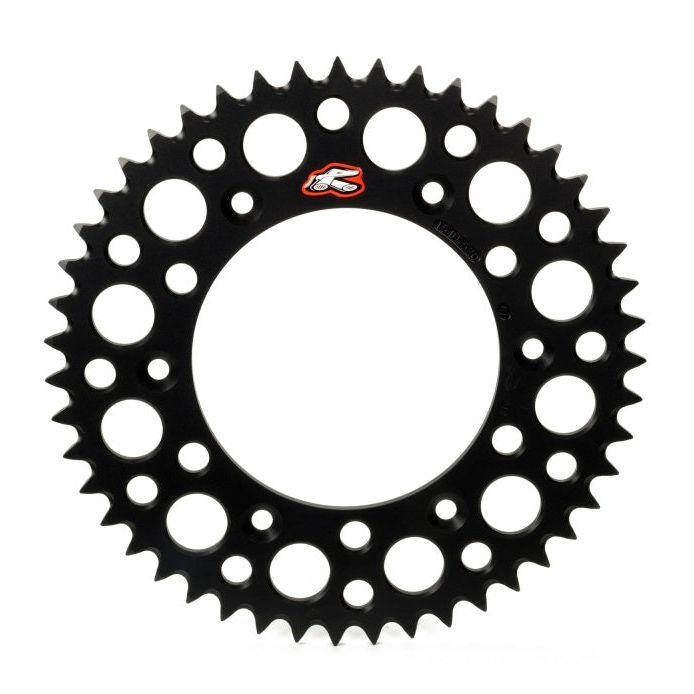 Renthal 02-22 Suzuki RM 85/ 93-18 Yamaha YZ80/YZ 85 Rear Grooved Sprocket - Black 428-47P Teeth