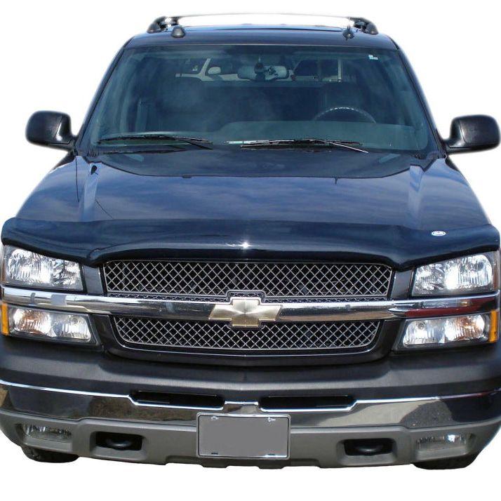 AVS 02-06 Chevy Avalanche 1500 (w/Body Hardware) High Profile Bugflector II Hood Shield - Smoke