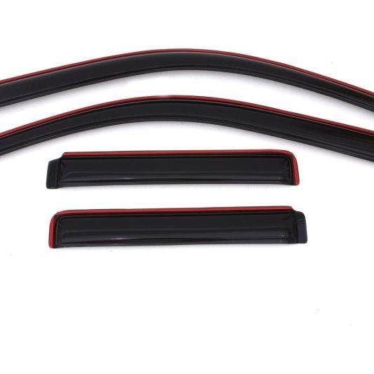 AVS 02-09 Chevy Trailblazer Ventvisor In-Channel Front & Rear Window Deflectors 4pc - Smoke