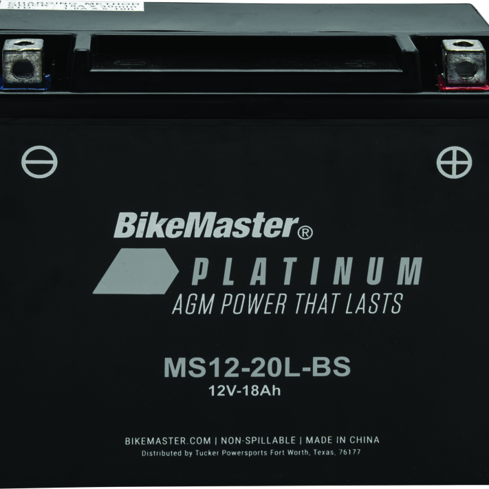 BikeMaster AGM Battery - MS12-20L-BS