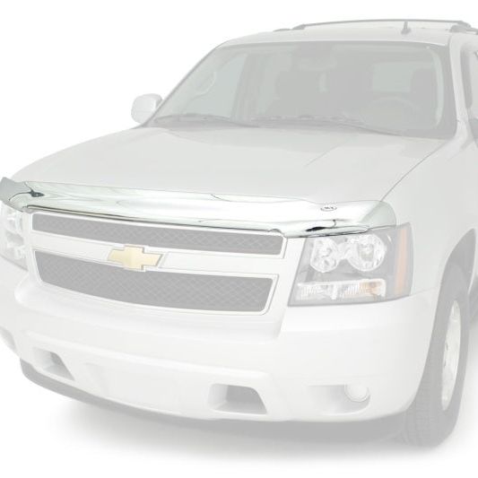 AVS 07-17 Ford Expedition High Profile Hood Shield - Chrome