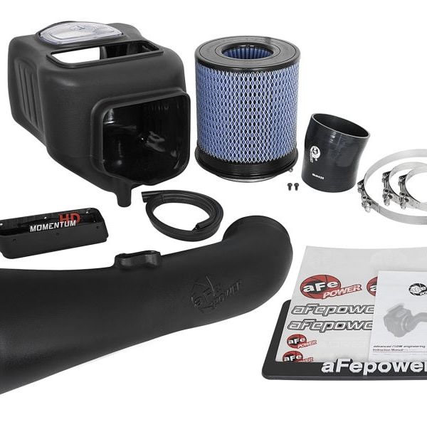 aFe Momentum HD Pro 10R Cold Air Intake System 2017 GM Diesel Trucks V8-6.6L L5P-Cold Air Intakes-aFe-AFE50-74008-SMINKpower Performance Parts