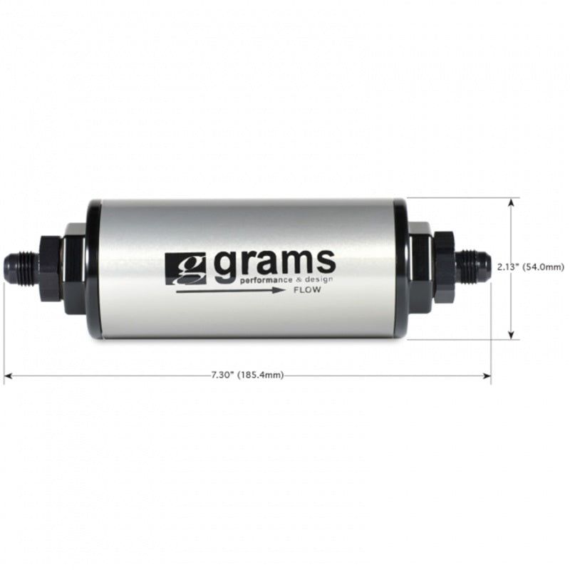 Grams Performance 100 Micron -8AN Fuel Filter-Gauges-Grams Performance-GRPG60-99-0108-SMINKpower Performance Parts