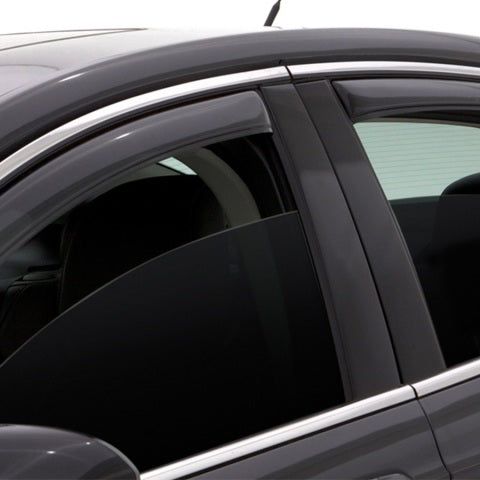 AVS 08-14 Dodge Avenger Ventvisor In-Channel Front & Rear Window Deflectors 4pc - Smoke