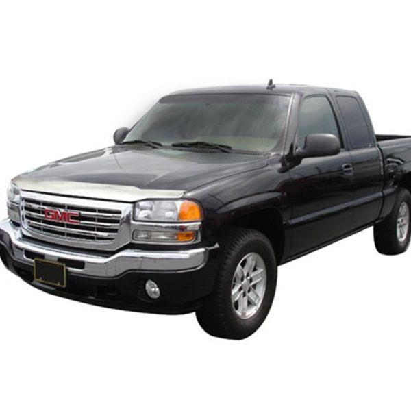 AVS 99-07 GMC Sierra 1500 Aeroskin Low Profile Hood Shield - Chrome