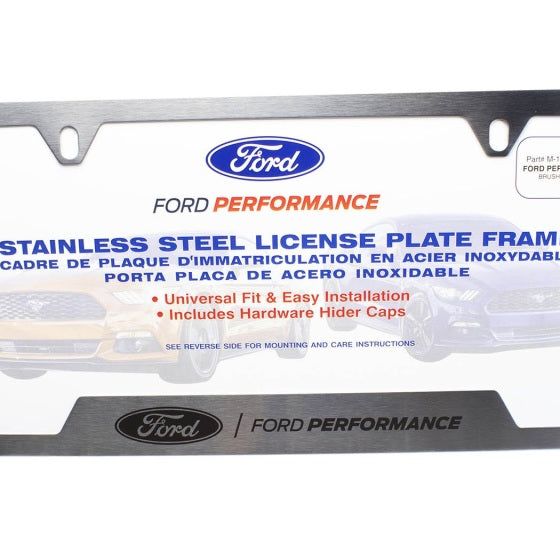 Ford Racing Stainless Steel Ford Performance License Plate Frame-License Frame-Ford Racing-FRPM-1828-SS304C-SMINKpower Performance Parts