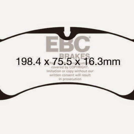 EBC 12-15 Porsche 911 (991) Carrera S 3.8L (Cast Iron Rotor Only) Bluestuff Front Brake Pads