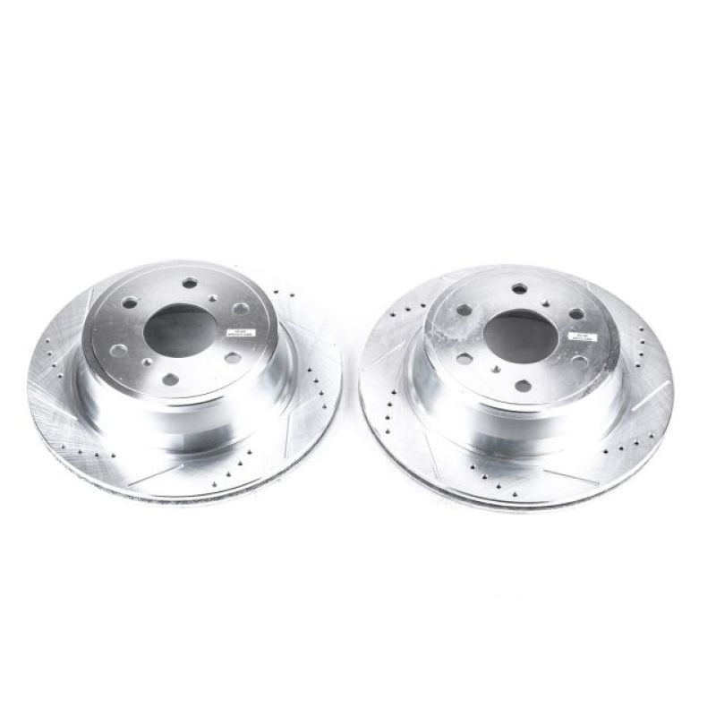 Power Stop 07-18 Chevrolet Silverado 1500 Rear Evolution Drilled & Slotted Rotors - Pair