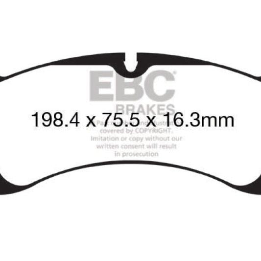 EBC 12-15 Porsche 911 (991) Carrera S 3.8L (Cast Iron Rotor Only) Bluestuff Front Brake Pads