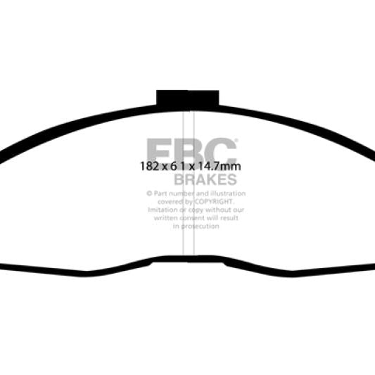 EBC 98-02 Chevrolet Camaro (4th Gen) 3.8 Yellowstuff Front Brake Pads