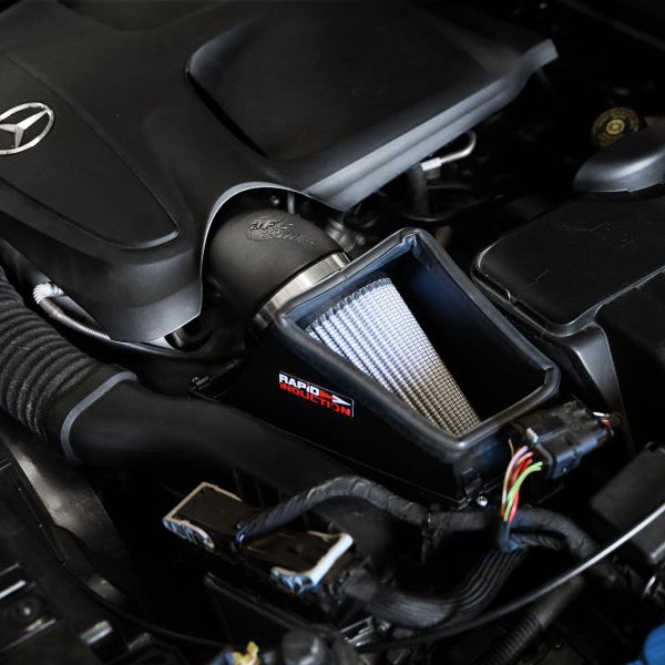 aFe Rapid Induction Pro Dry S Cold Air Intake System 14-19 Mercedes-Benz CLA250 L4-2.0L(t) - SMINKpower Performance Parts AFE52-10016D aFe