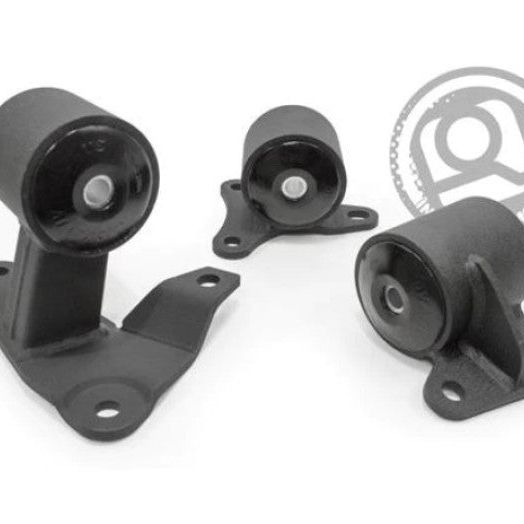 Innovative 94-97 Accord F-Series Black Steel Mounts 75A Bushings (Auto to Manual)-Engine Mounts-Innovative Mounts-INM29950-75A-SMINKpower Performance Parts