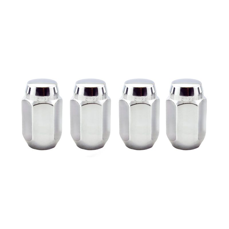 McGard Hex Lug Nut (Cone Seat) 1/2-20 / 13/16 Hex / 1.5in. Length (4-Pack) - Chrome-Lug Nuts-McGard-MCG64000-SMINKpower Performance Parts