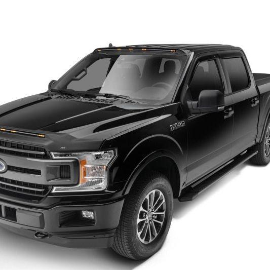 AVS 15-18 Ford F-150 / 17-18 Ford F-250 Extended Cab Ventvisor Low Profile Deflectors 4pc - Smoke