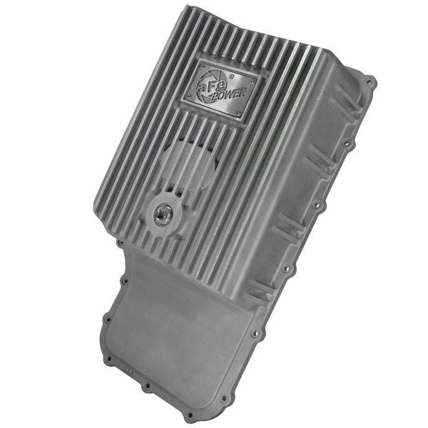 afe Transmission Pan (Raw); Ford Trucks 6R140 11-14 V8-6.7L (td)-Diff Covers-aFe-AFE46-70180-SMINKpower Performance Parts