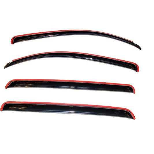 AVS 07-18 Toyota Tundra Crewmax Ventvisor In-Channel Front & Rear Window Deflectors 4pc - Smoke