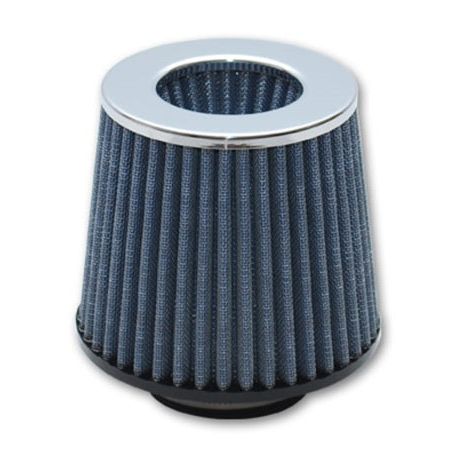 Vibrant Open Funnel Perf Air Filter (5in Cone O.D. x 5in Tall x 2.5in inlet I.D.) Chrome Filter Cap-Air Filters - Universal Fit-Vibrant-VIB1921C-SMINKpower Performance Parts