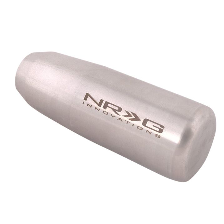 NRG Universal Short Shifter Knob - 3.5in. Length / Heavy Weight .85Lbs. - Silver