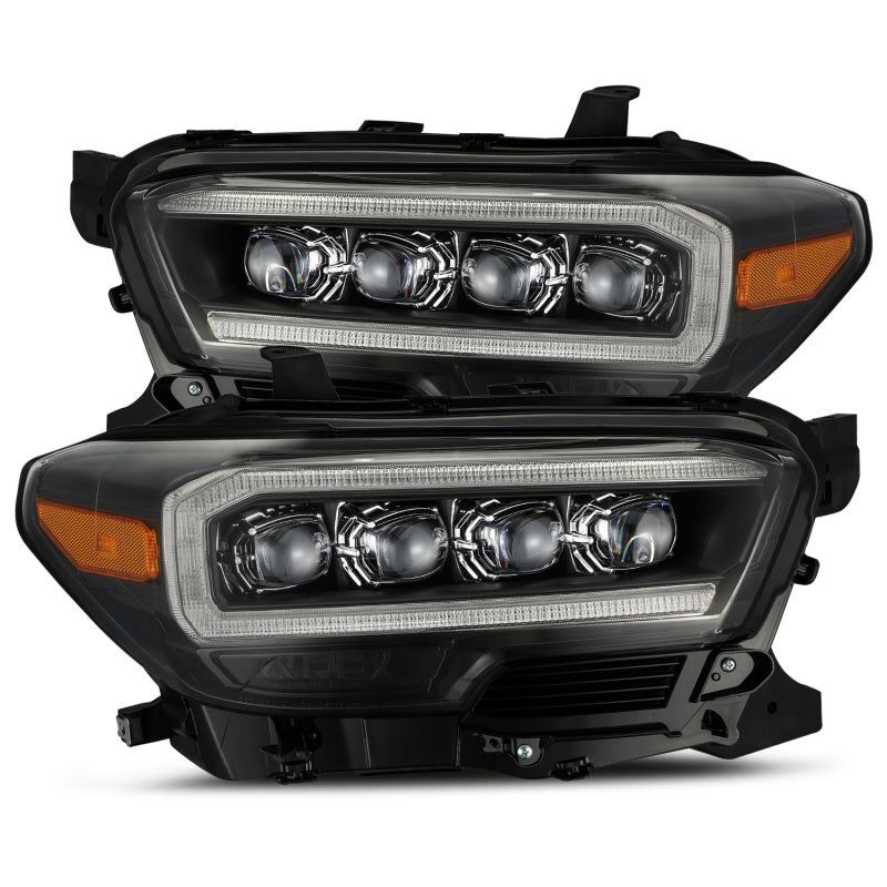 AlphaRex 16-20 Toyota Tacoma NOVA LED Projector Headlights Plank Style Black w/Activation Light-Headlights-AlphaRex-ARX880707-SMINKpower Performance Parts