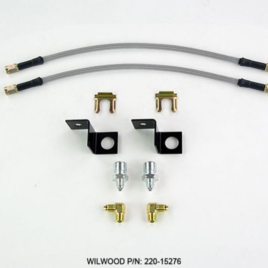 Wilwood Flexline Kit 14 inch -3 M10-1.5 IF 1/8 NPT 90 Degree-Brake Line Kits-Wilwood-WIL220-15276-SMINKpower Performance Parts